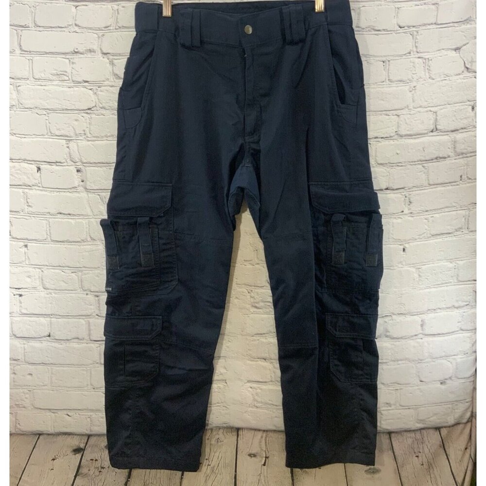 5.11 Tactical Series Pants Mens Sz 36/30 Blue Utility Cargo Work Pants